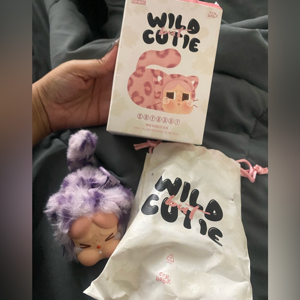 Crybaby wild but cutie plush keychain